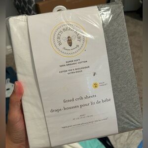 Burt’s Bees fitted crib sheets